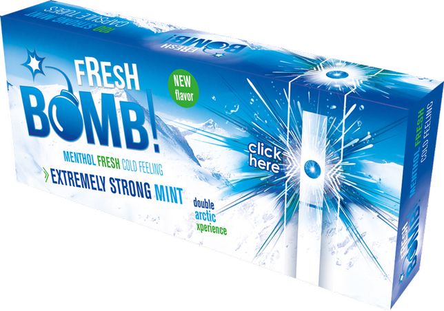 Fresh Bomb Artic Tubes Filter With Menthol Crystals and Capsule