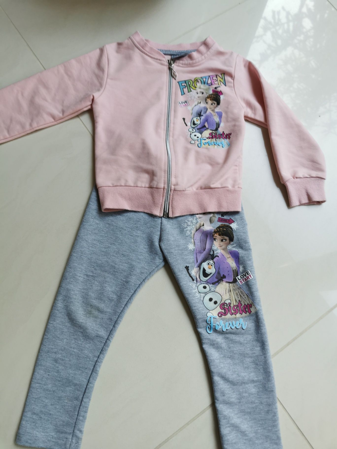 Bluza i spodnie dziewczęce Elsa Kraina Lodu Frozen 104
