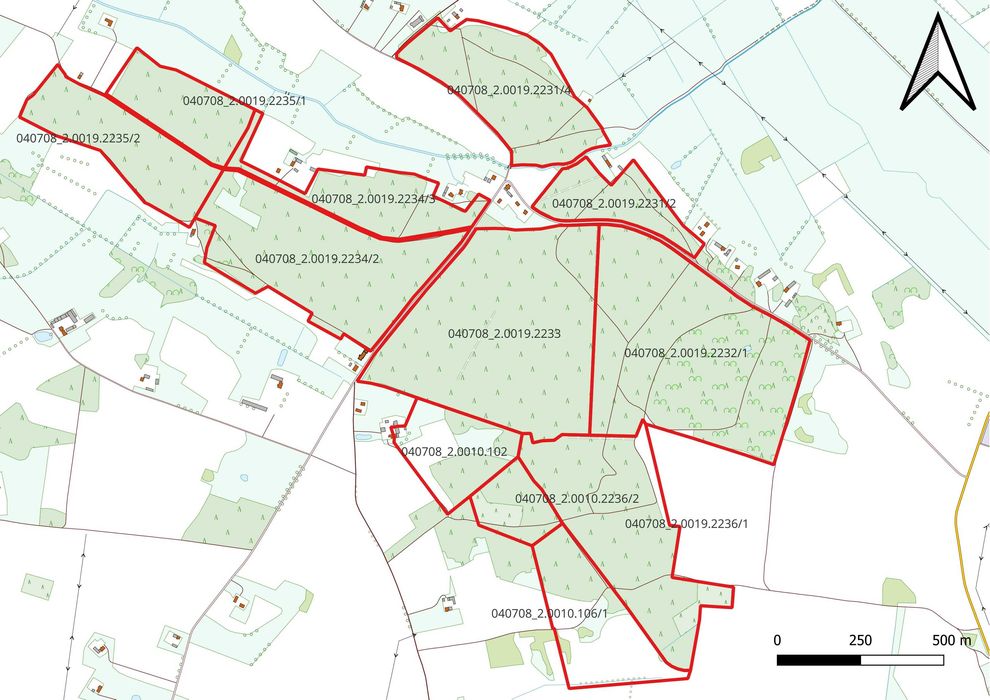 Mapy do Nadleśnictwa (WKZ) - poszukiwanie zabytków wykrywaczem metali