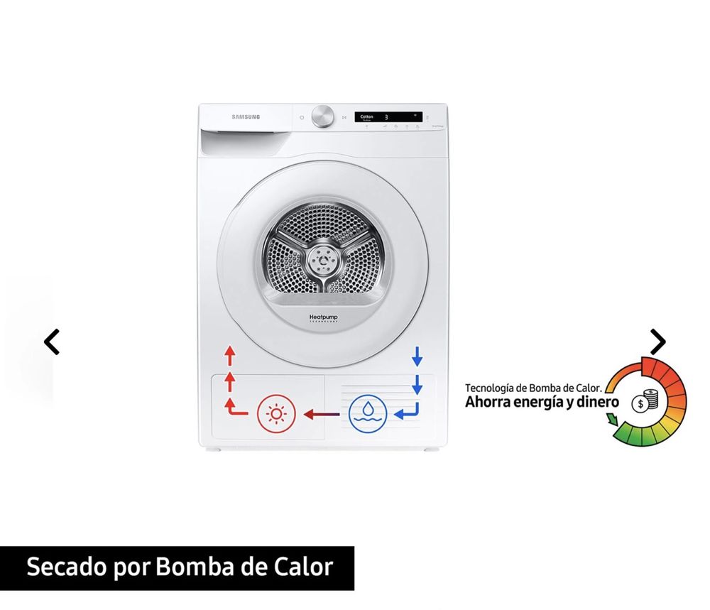 Máquina de secar /  Secadora bomba de calor Samsung como nova