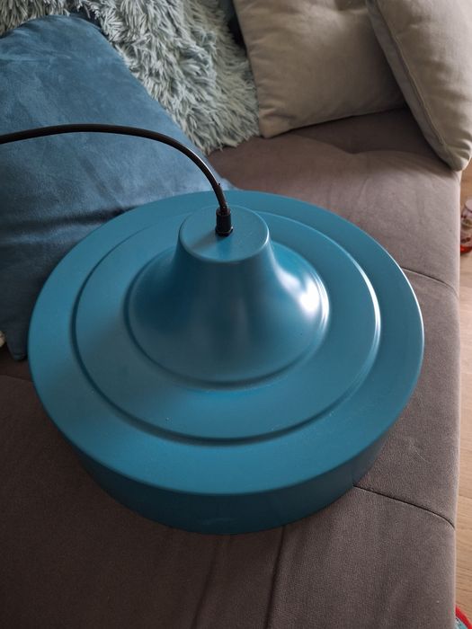 Lampa wiszonca turkusowa