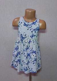 Летнее платье, сарафан бабочки H&M. Размер 98-104 на 3-4 лет.