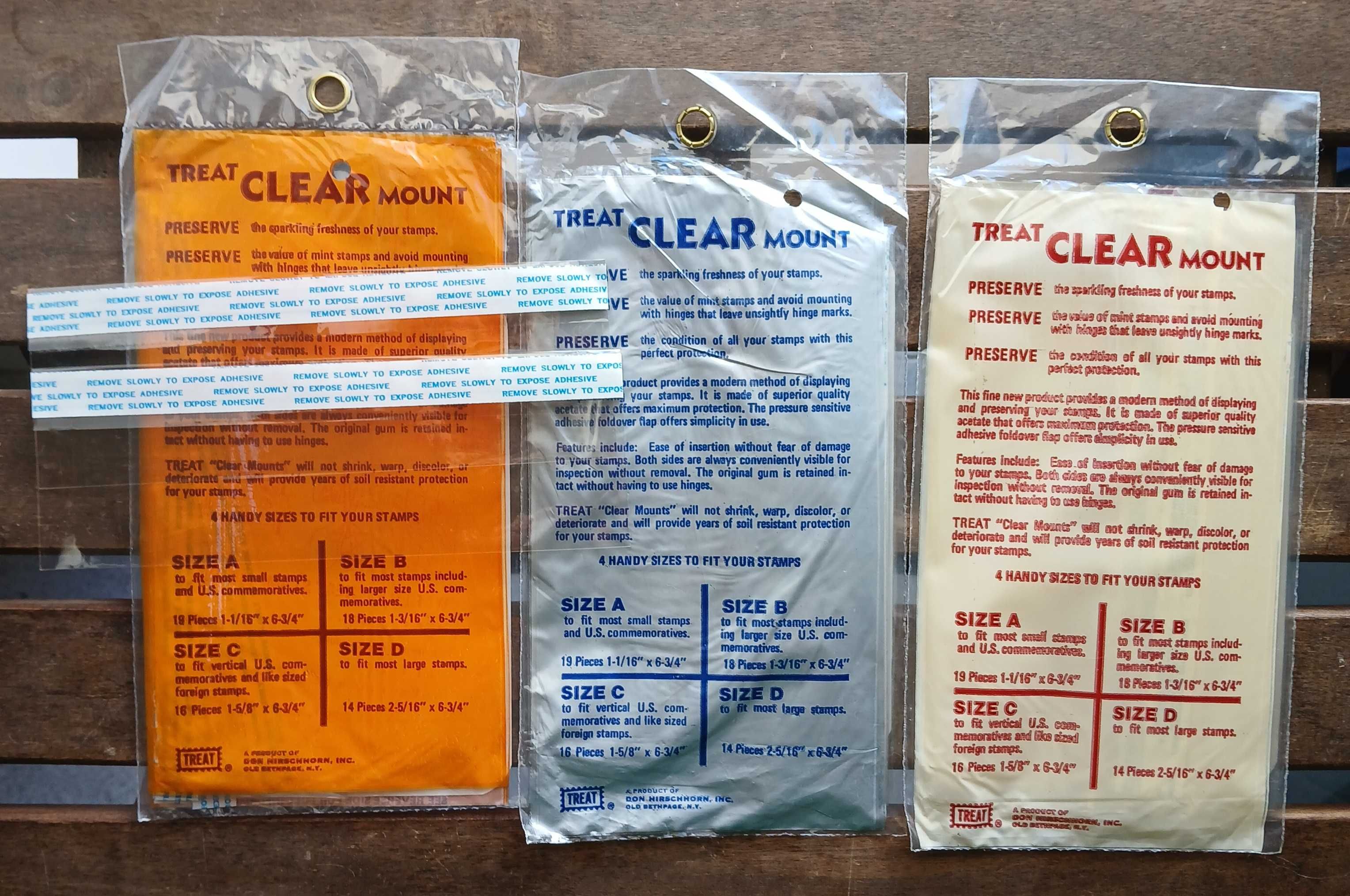 3 Saquetas Treat Clear Mount - Proteção dos Selos - Selados