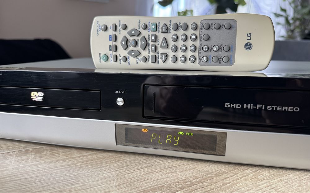 LG V192H #Magnetowid VHS DVD #Combo #6HD #Hi-Fi Stereo #HDMI #DivX