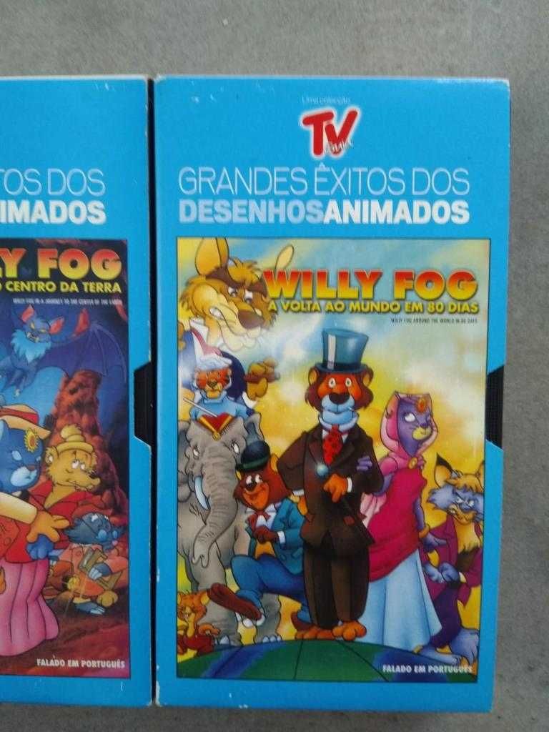 Conjunto 2 Cassetes VHS – Willy Fog - Grandes Êxitos Desenhos Animados