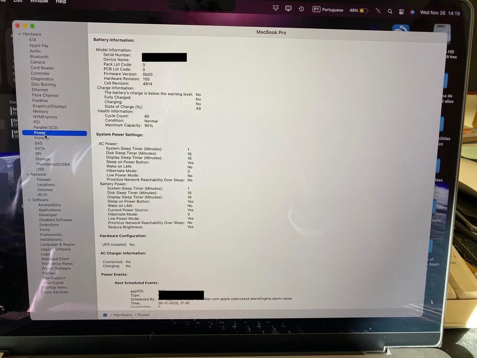 MacBook Pro 14'' M3 16GB Ram 512GB SSD Sem Riscos Fatura e Garantia