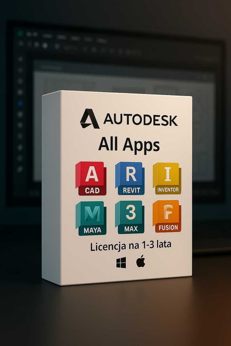 Autodesk Wszystkie Aplikacje – AutoCAD, Revit, Inventor, 3ds Max