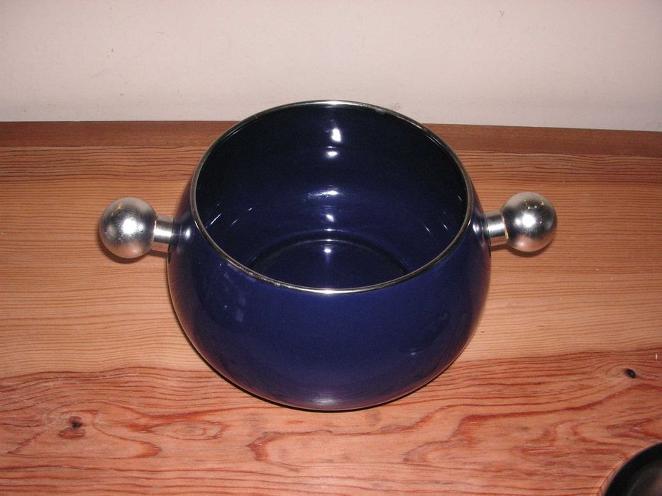 Fondue - Azul, Inox e Vermelho