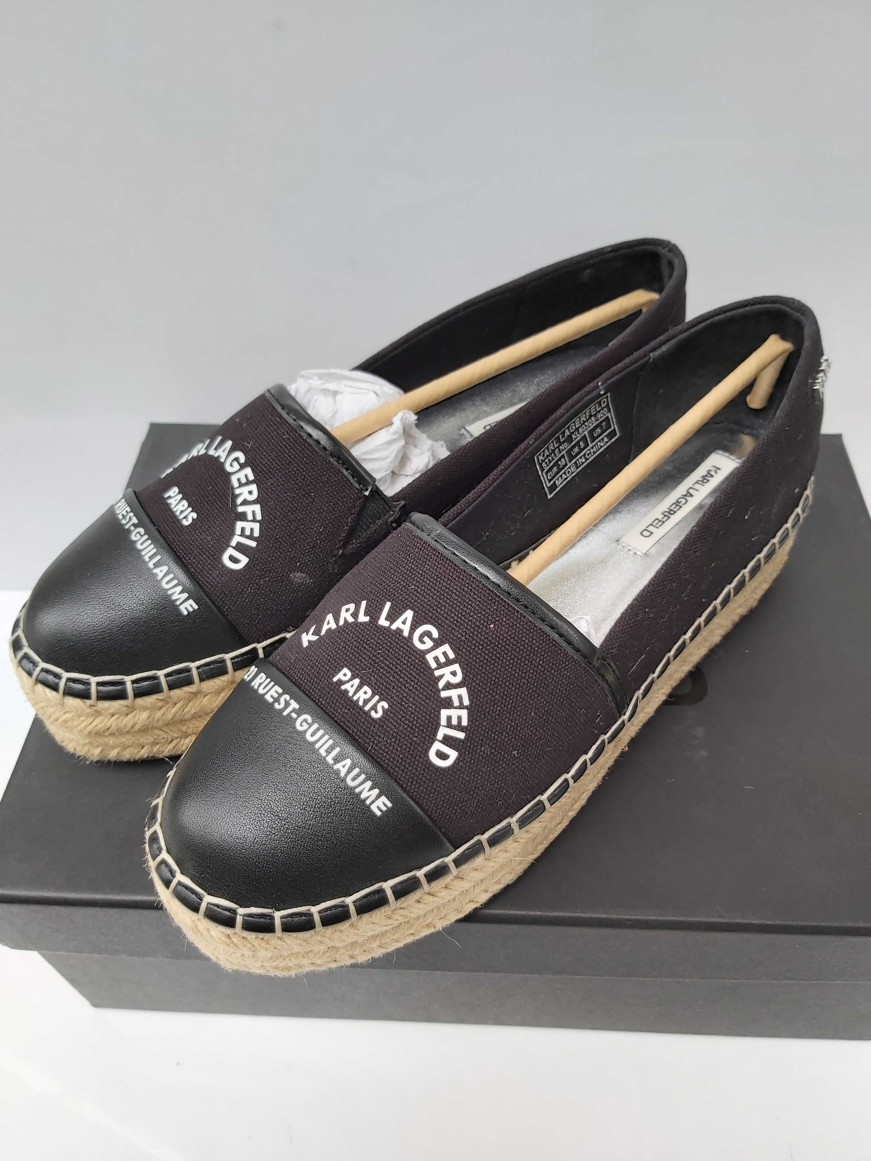 NOWE buty KARL LAGERFELD espadryle rozmiar 38 mokasyny