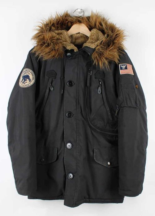 Nowa kurtka zimowa parka Alpha Industries Polar Jackett black rozm XL