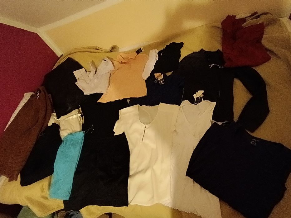 Duża paka karton ubrań damskich rozm  M