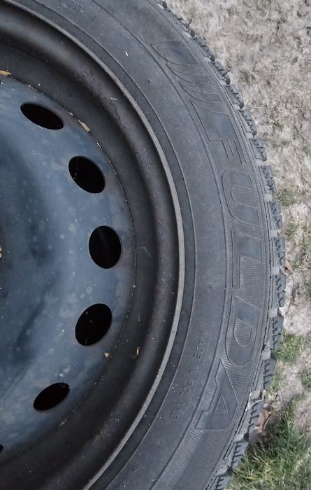 Koła felgi stalowe 15" 4x100 5.5j opony zimowe Fulda 165/65R15
