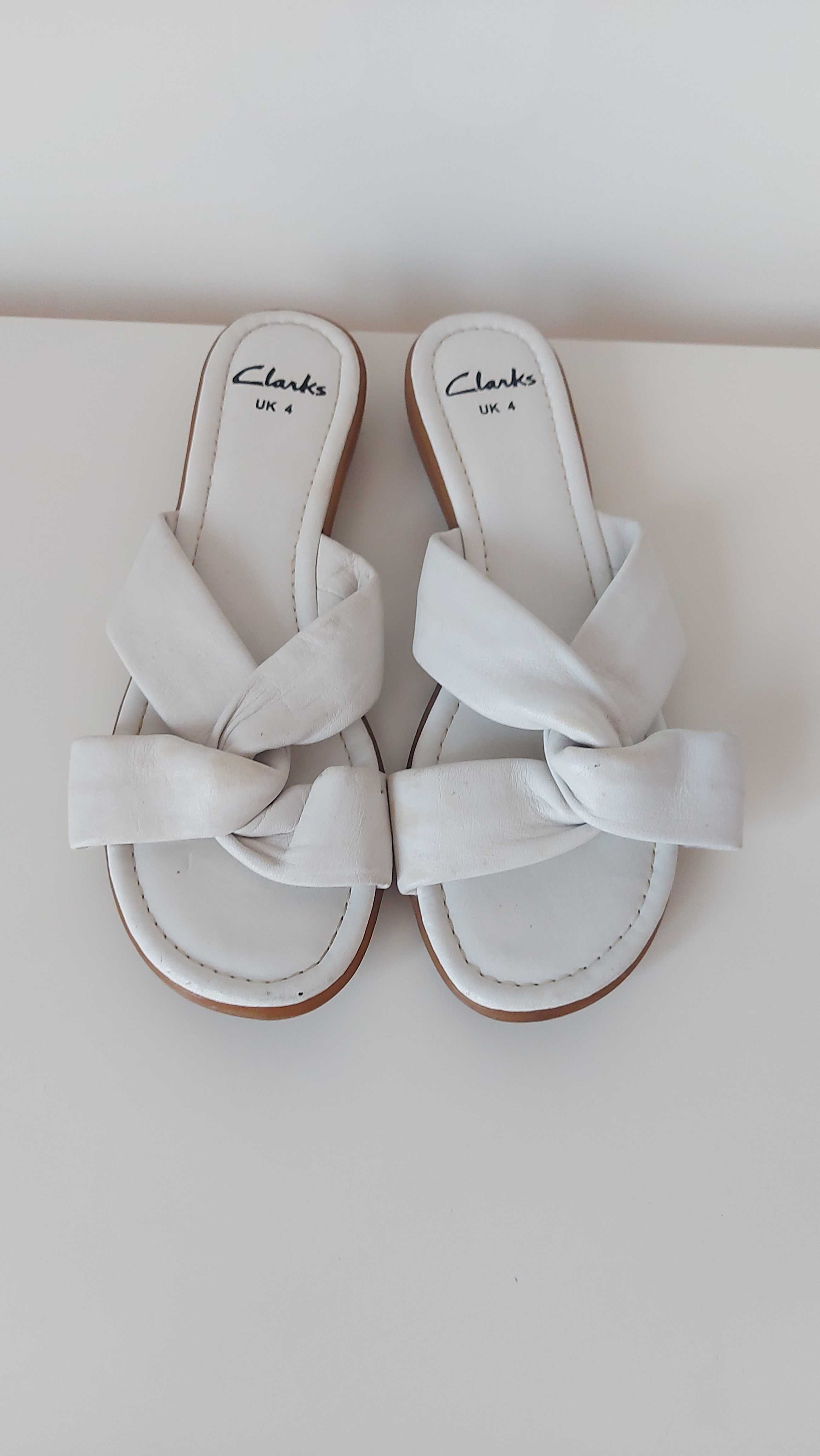 clarks klapki skóra naturalna 37