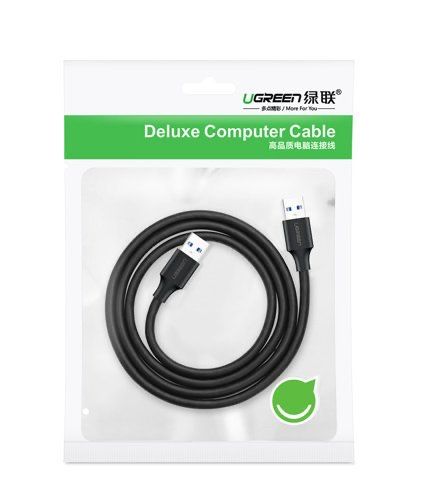 Ugreen kabel przewód USB 2.0 (męski) - USB 2.0 (męski) 1,5 m czarny