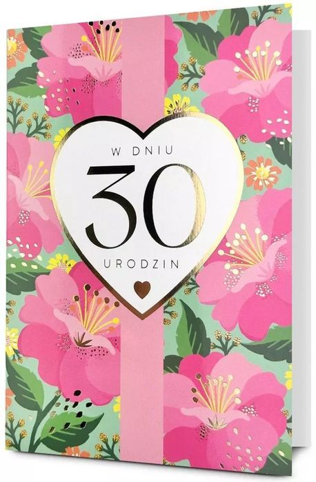 Karnet B6 Urodziny 30. Pan Dragon