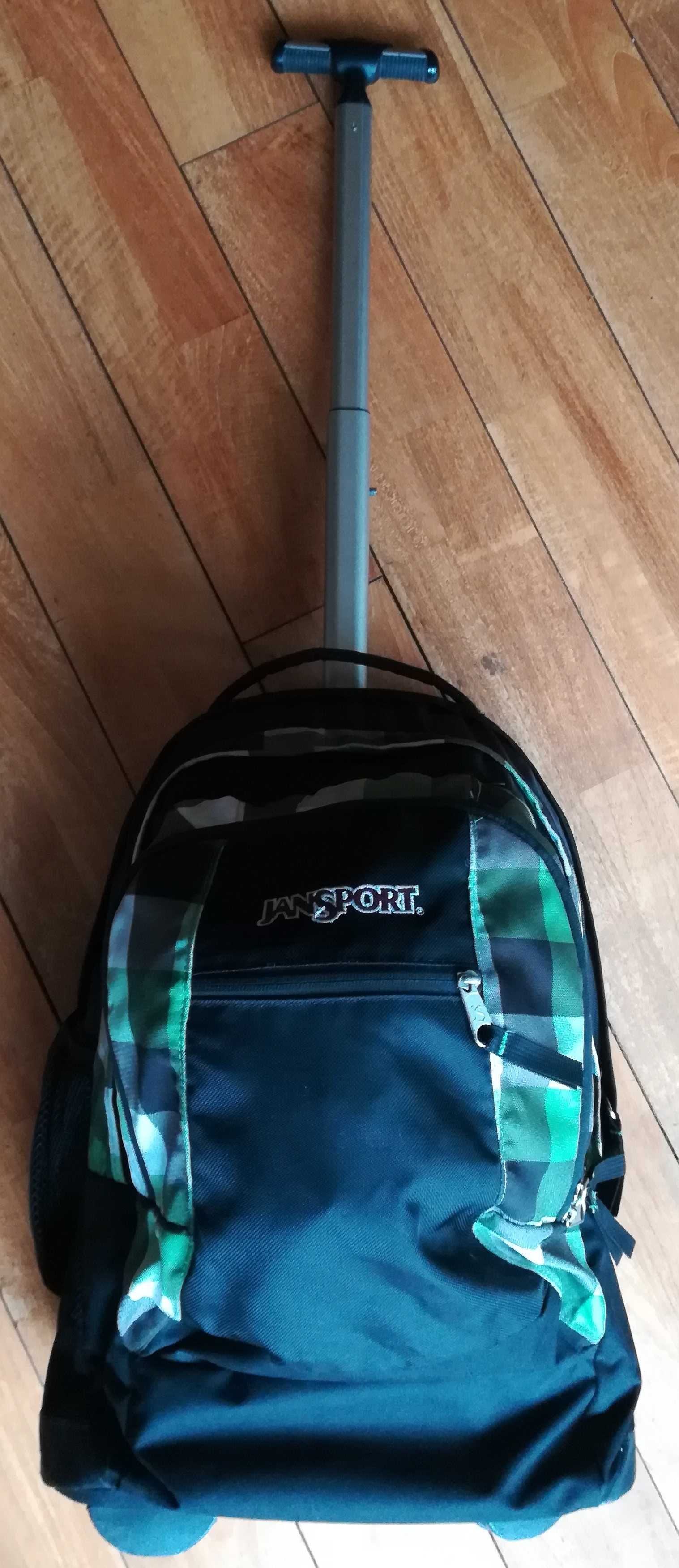 plecak Jansport kultowa amerykańska marka kółka rączka szelki laptop