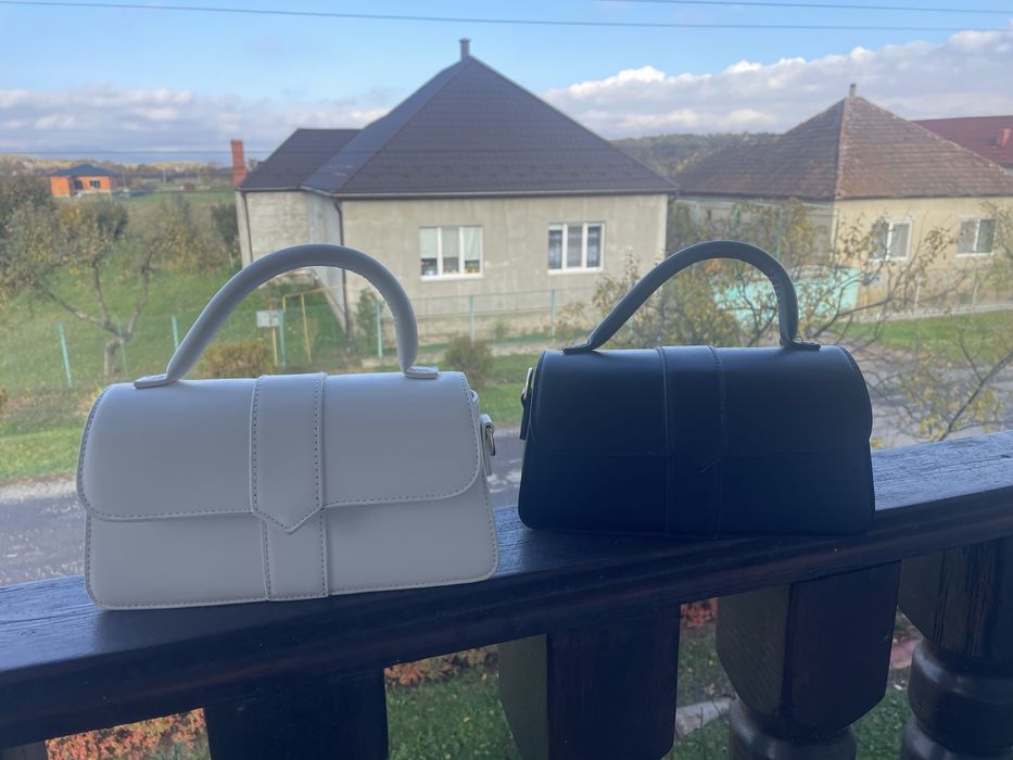 Сумка клатч. Чорна або молочна