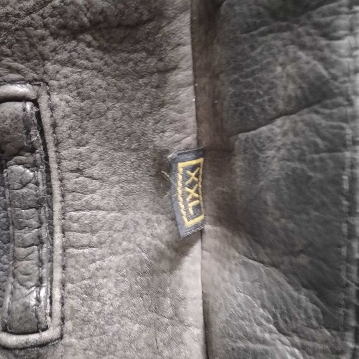 Casaco vintage em pele XXL