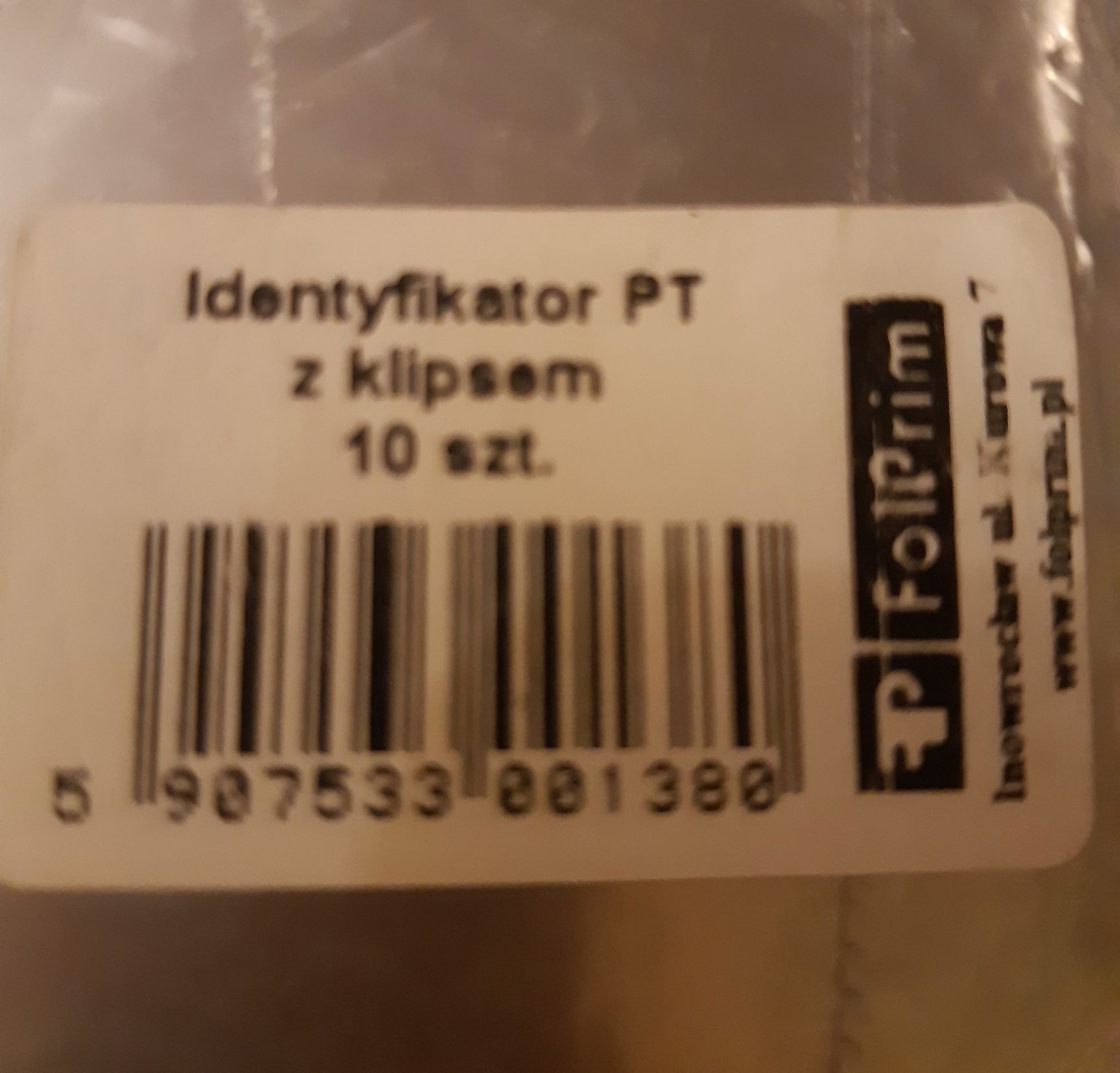 Identyfikator z klipsem