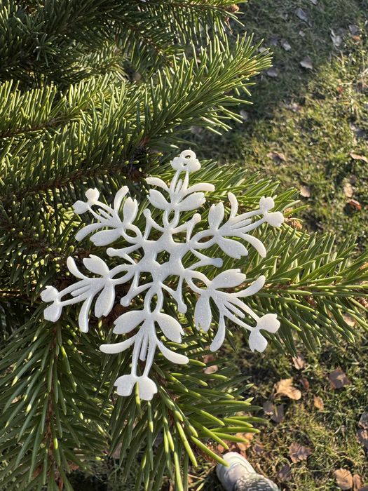 Іграшки на ялинку. Сніжинки. Ціна за 10