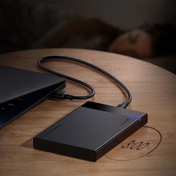 Ugreen adapter obudowa kieszeń na dysk SATA 2.5" 6TB USB-C 3.0 czarny
