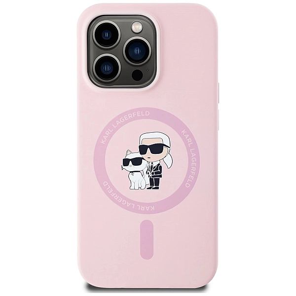 Etui Karl Lagerfeld Silicone Karl&Choupette MagSafe na iPhone 14 Pro M