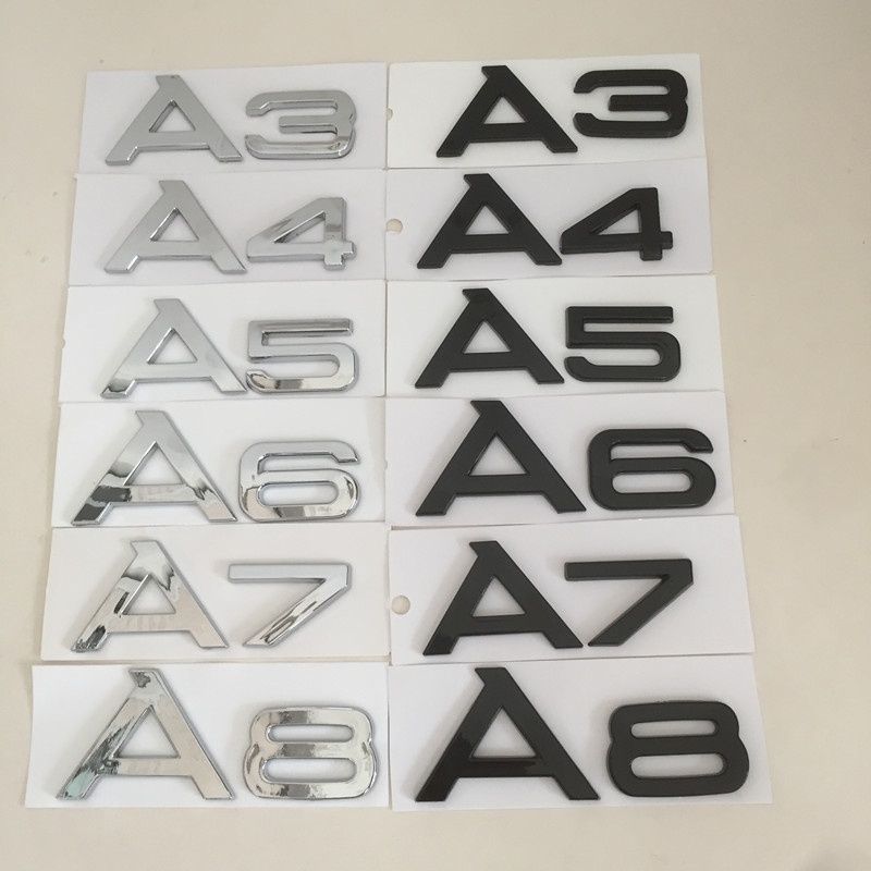 Símbolos Audi A3 A4 A5 A6 A7 A8 Novos