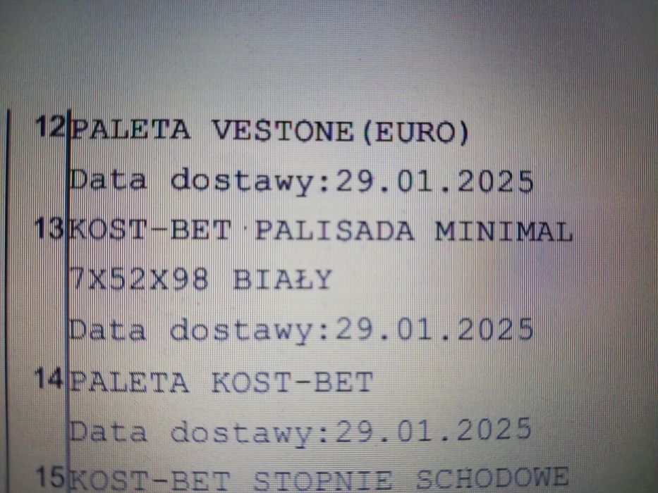 Palisady Kost-Bet Minimal 7x52x98cm Biała