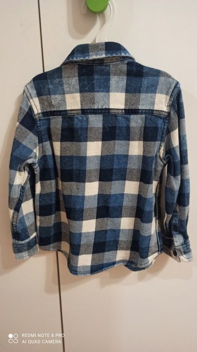 Elegancka koszula chłopięca w kratę r. 98
