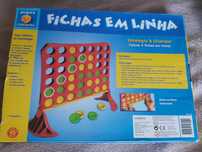 Jogo Fichas em Linha da concentra tamanho grande