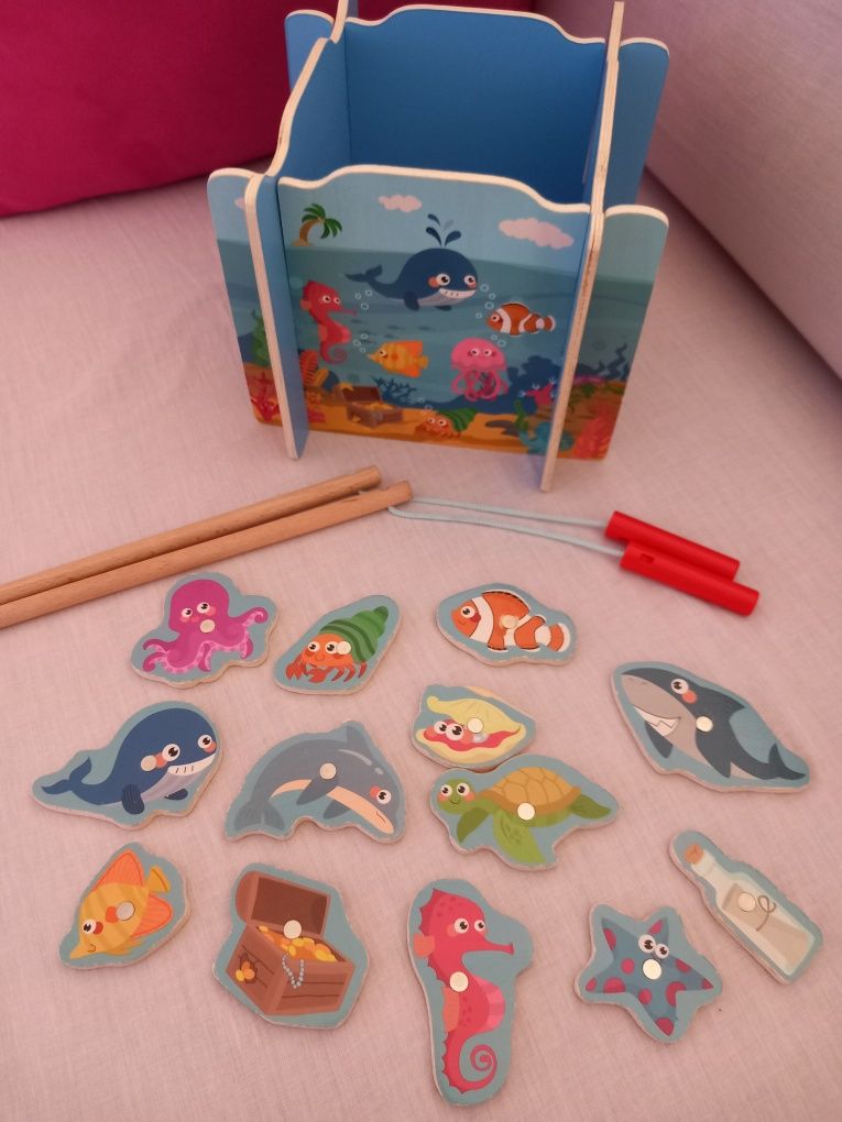 Jogo Pesca Madeira - IMPECÁVEL