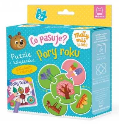 Co pasuje? Pory roku. Puzzle + książeczka - Anna Podgórska