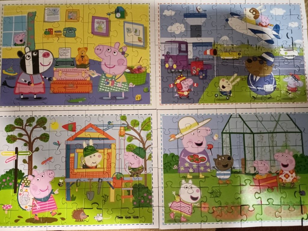 Puzzle Świnka Peppa 4 w 1