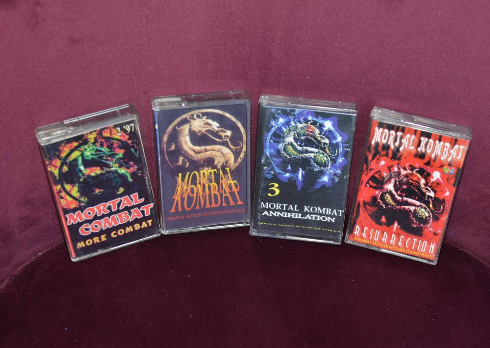 аудіокасети (MORTAL KOMBAT OST)  з 90-х (4 шт.)