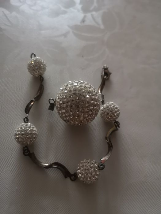 Swarovski bransoletka i zawieszka
