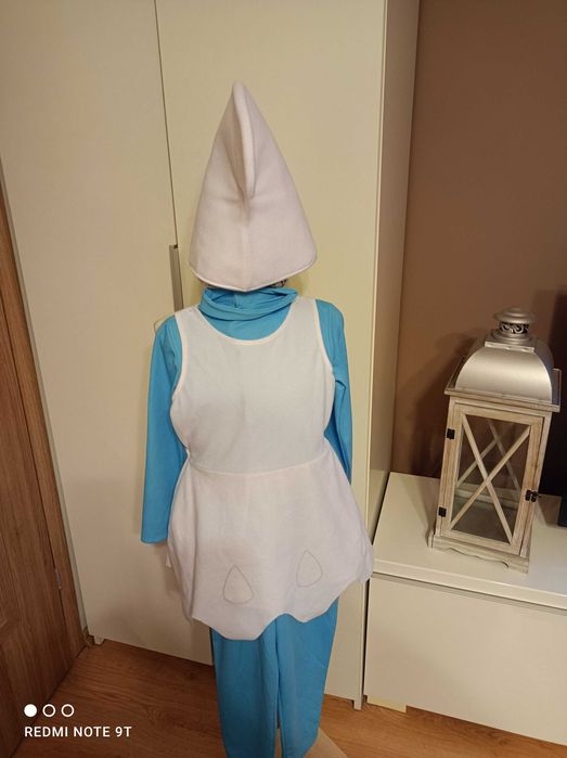 NOWY strój karnawałowy SMERFETKA SMERF kostium przebranie 110/116 (234