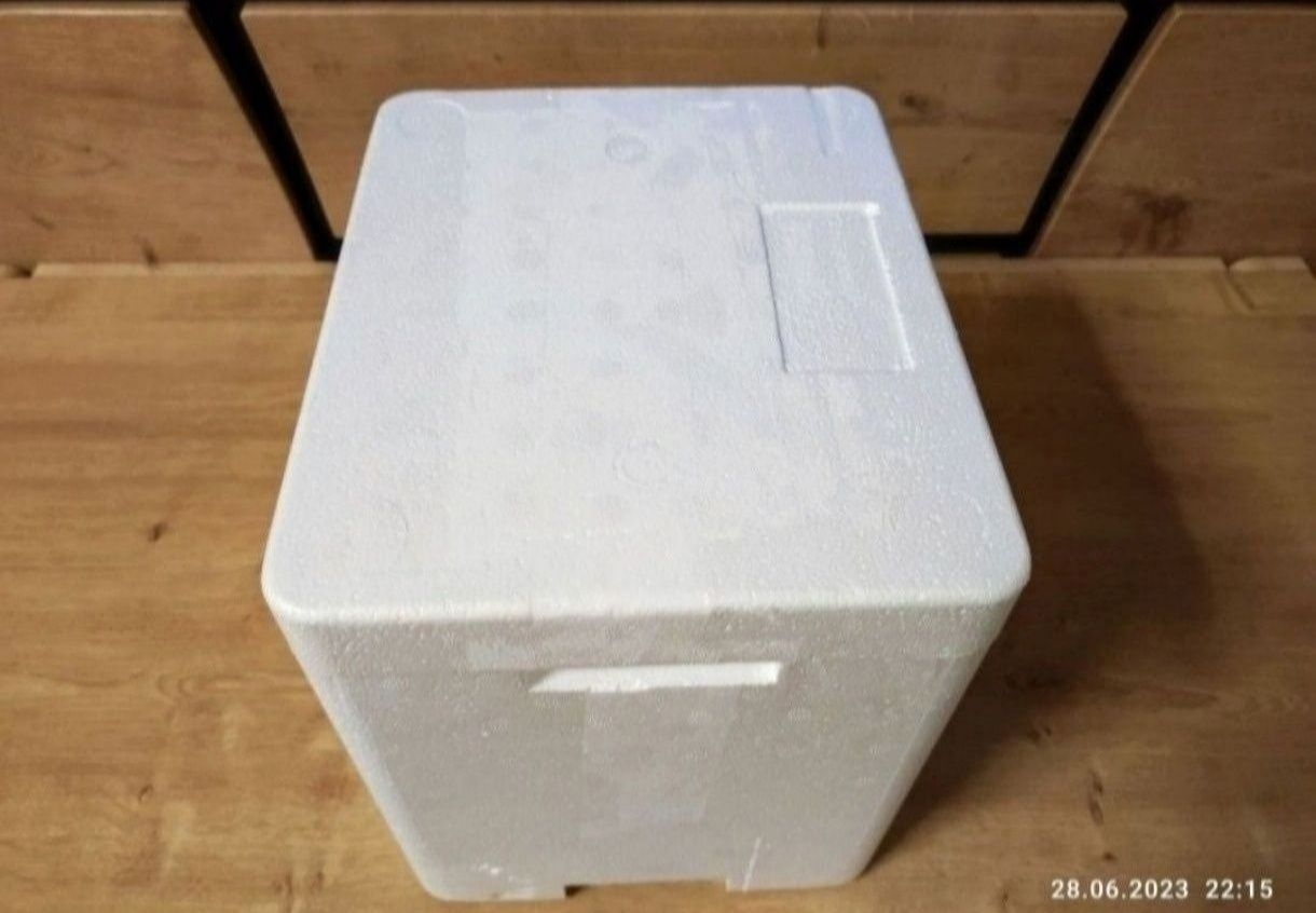 2 szt. Styrobox pojemnik styropianowy izotermiczny 28x23x28 + 4 wkłady
