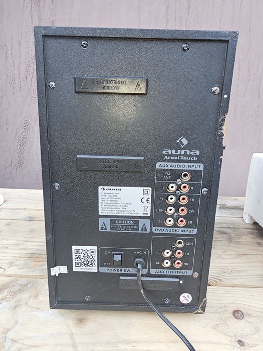 Акустична система Auna Areal Touch Black 5.1, Домашній кінотеатр!