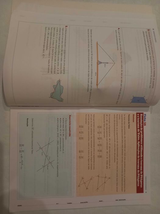 Caderno atividades de matemática 8°ano LEYA