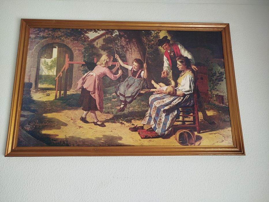 Quadro Vintage Afternoon games Theodore Gerard