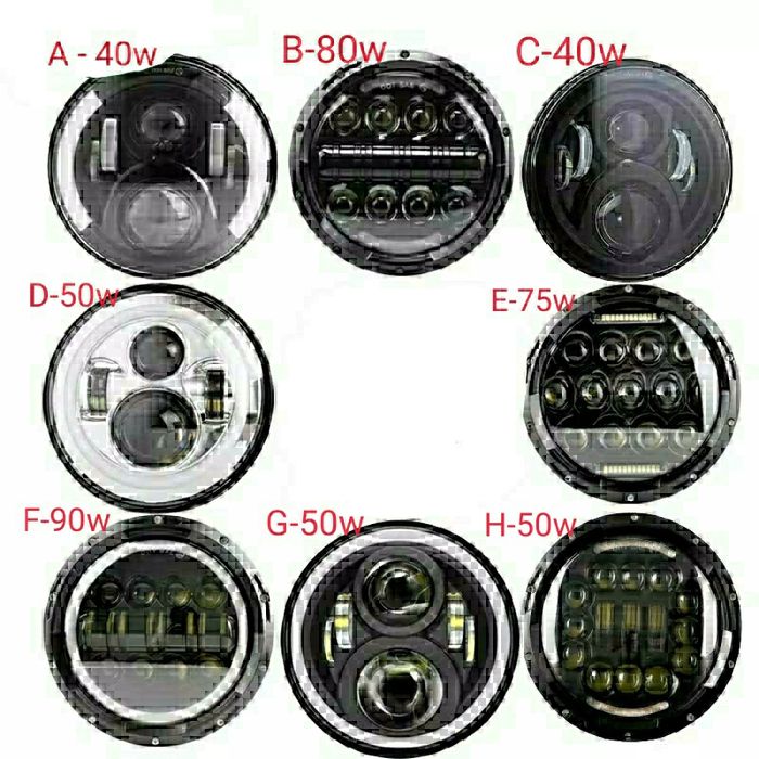 Faróis led moto 4x4