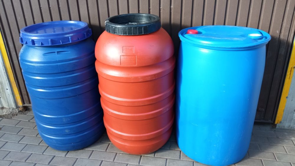 Beczki plastikowe 220 l na deszczówkę pomosty paliwo NOWA DOSTAWA