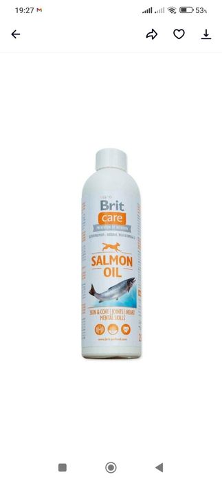 Масло , олія лосося для собак