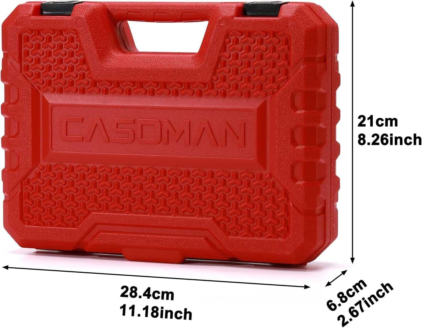 CASOMAN Zestaw nasadek udarowych 1/4 cala, 50-częściowy