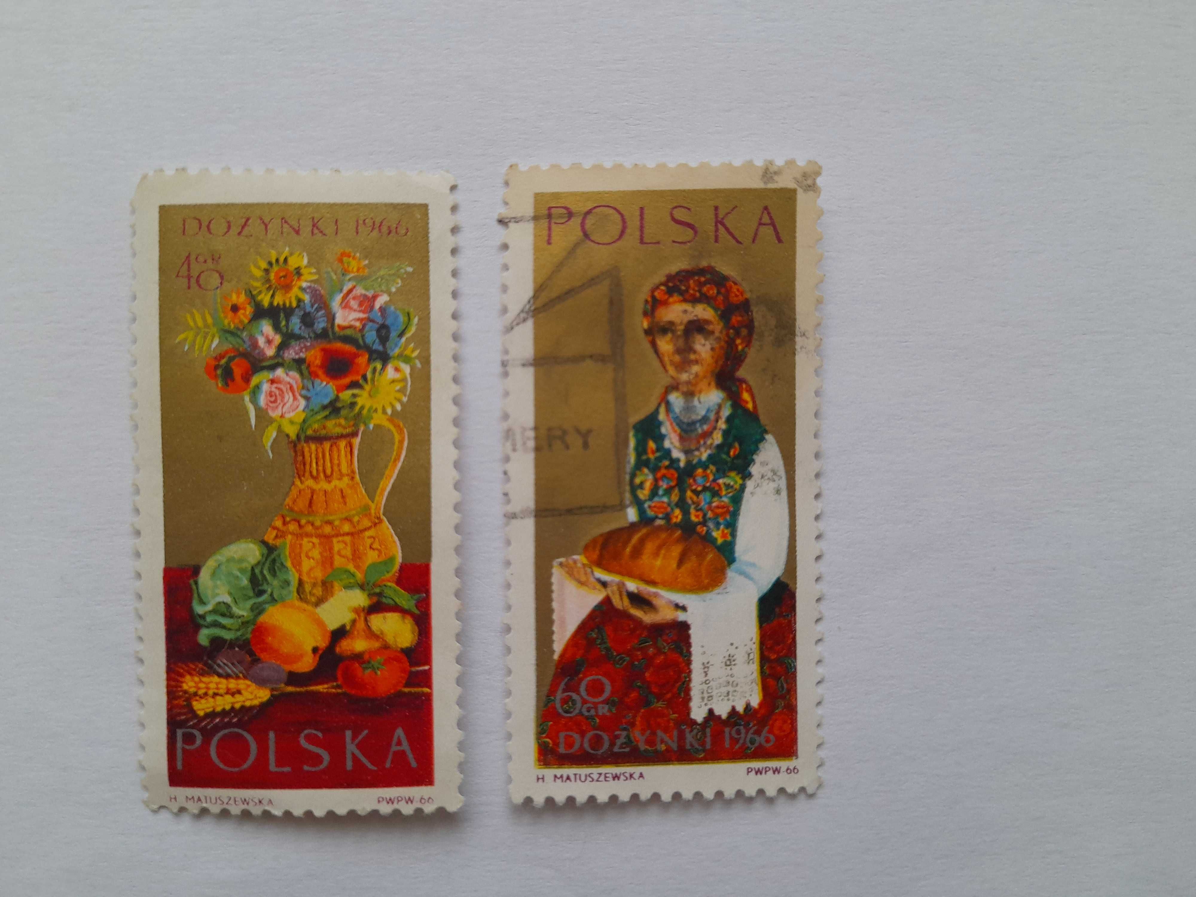 Polskie znaczki pocztowe dożynki