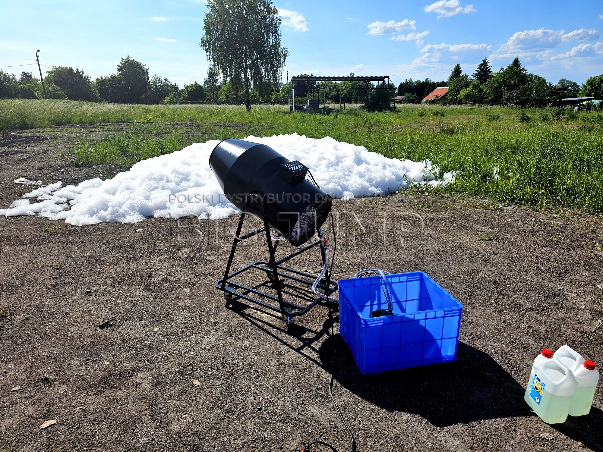 Armatka do piany party dmuchańce zjeżdżalnia dmuchana maszyna piana