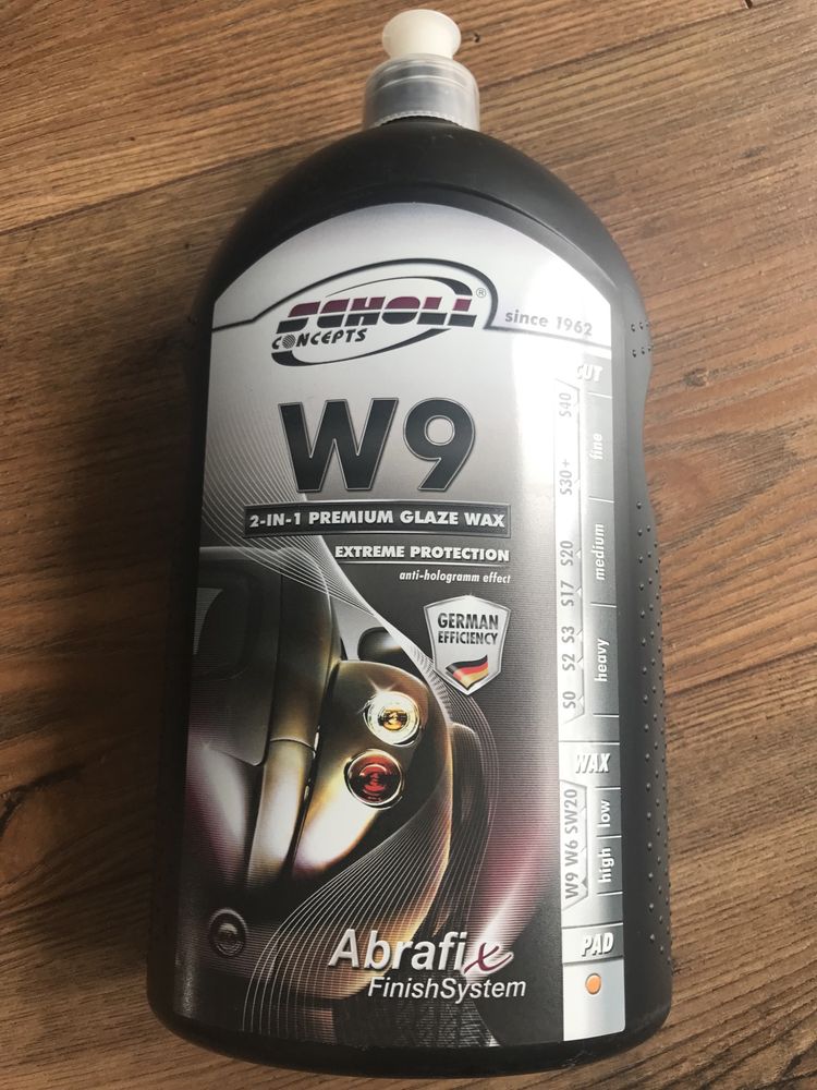 W9 premium glaze wax Scholl