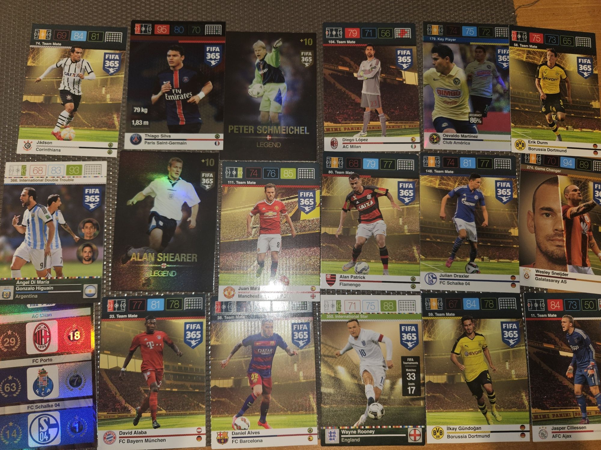 Karty Fifa 365- 76 sztuk +2plakat z listą  kontrolną+ album