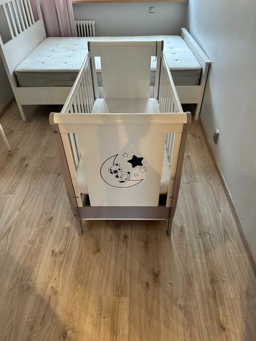 Łóżeczko dziecięce 120x60 z materacem i schowkiem