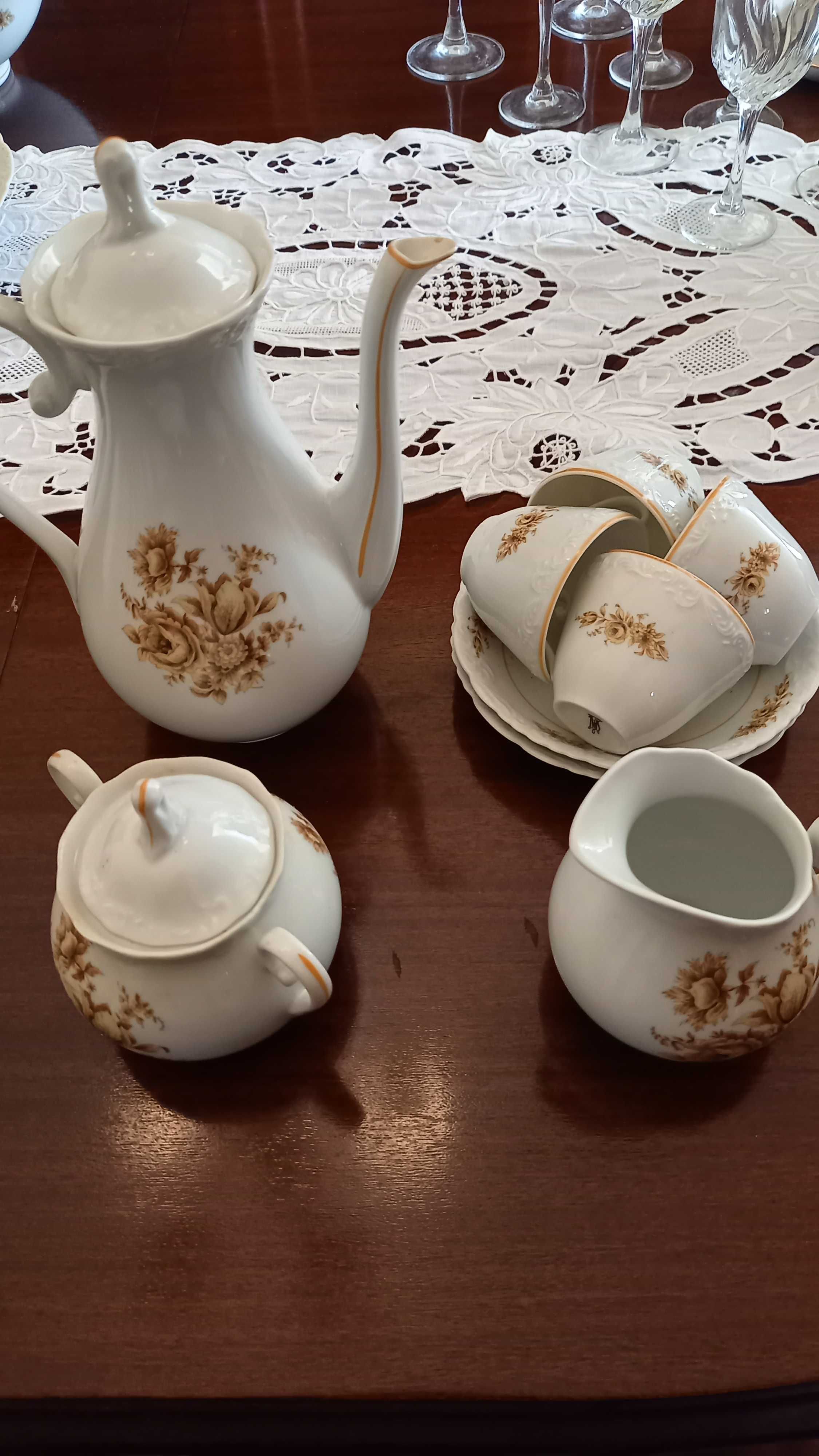 Serviço de café de porcelana marca SPAL